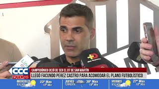 CAMPODÓNICO DEJÓ DE SER EL DT DE SAN MARTÍN