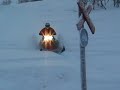 Snowmobile riding in fun�sdalen