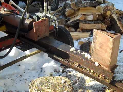 hydraulic - I built this for about $200. It has an 8hp Briggs & Stratton vertical shaft engine salvaged from from a rusted out yard tractor, a 2 stage hydraulic pump fro...