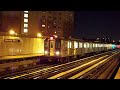 IRT R142 (2) and (5) train at Intervale Avenue [Night] [HD]