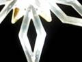 videos de beautiful snowflake ornament catching the morning sun