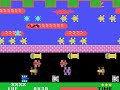 this is my best game footage of frogger for the colecovision and the game can be very fast and frustrating very quickly. i was able to reach a certain level with the lockness monster (i suppose) but it's really too hard for me at this point. recorded with bluemsx 2.8.2