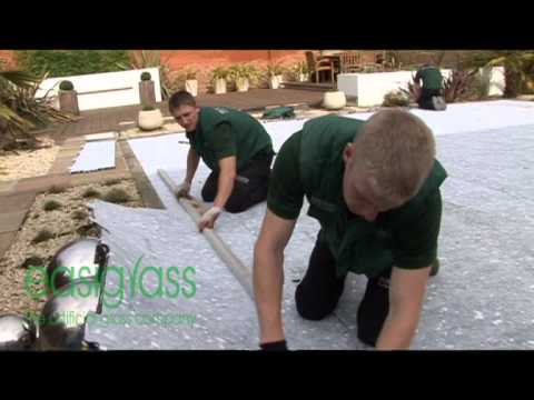 how to attach astroturf to concrete