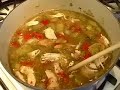 Green Chili and Crispy Corn Tortilla Strips