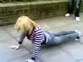 probably the worst attempt at a press-up ever