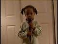 Nia singing Cigano by Djavan in Portuguese age 5