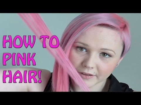 how to dye brown hair pink