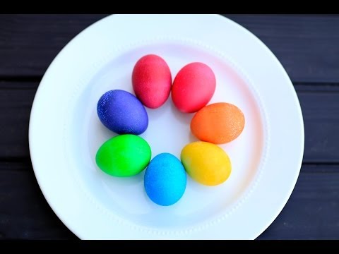 how to drain eggs for easter