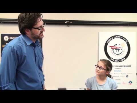 Tim Pickens interviews student at Valley Intermediate School -  1