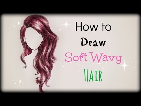 how to draw wavy anime hair