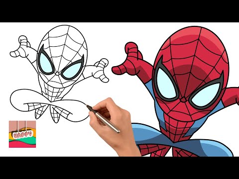 video-linktoworks-How to draw Spiderman | Drawing Tutorial - YouTube