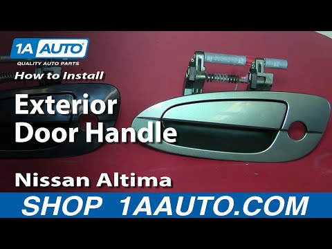 How To Install Replace Broken Outside Front Foor Handle 2002-06 Nissan Altima