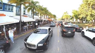 Driving On Miami Beach Ocean Drive