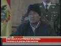 videos de UNITEL - EVO MORALES CALLA LA PRENSA 25 NOVIEMBRE 2008 OK
