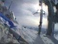 Gleitschrim Start von der Zugspitze im Winter 2oo6