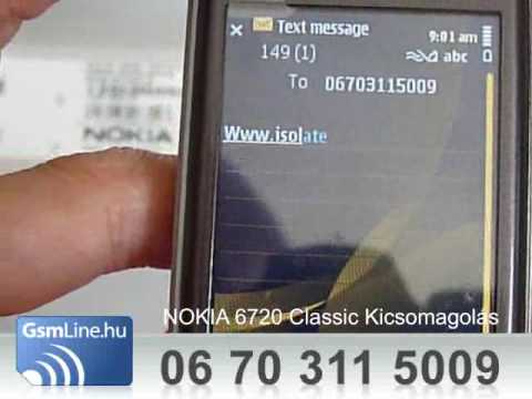 Nokia 6720 Classic teszt vide�