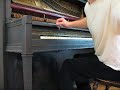 this is the piano i pulled from the trash and have been slowly putting back together.  it withstood being pushed down the sidewalk to my house, so i figured it was built well enough to be worth restoring.

it needed a couple metal parts made from scratch for the lid hinges, and needed some repairs to the action.  it still has a long way to go, but at least i know that it will sound great someday.  the tone is very rich and full, though i have never heard it properly tuned.  i don't want to spend money to have it tuned until the repair work is done.

it was made in 1923 by marshall and wendell of new york.

please excuse my crappy playing, i don't have a clue on how to play pianos.  i just like to work on the mechanical stuff.
