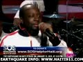 Earthquake info: www.Haiti911.com - Wyclef, Barikad Crew, and Rockfam performed at the BET SOS Save OurSleves Help for Haiti telethon concert If you want to see the Haiti earthquake pictures go to www.Belpoz.com For a list of non-profit Organizations on the ground in Haiti that you can donate to, go to www.Haiti911.com Thank you everone for supporting Haiti in our time of need. Help us rebuild Haiti, still... La Perle Des Antilles. Here is the list of music start who will be performing live Mary J Blige Wyclef Lil Wayne Drake Ne-yo Justin Bieber Kirk Franklin Keri Hilson Pitbull Akon Chris Brown Robin Thicke Monica Nas Damian Marley Ludacris