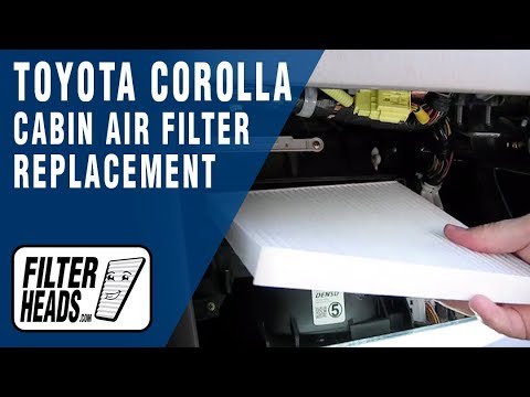 Cabin air filter replacement- Toyota Corolla