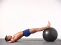 13 Swiss Ball Hamstring Curl 13 Swiss Ball Hamstring Curl