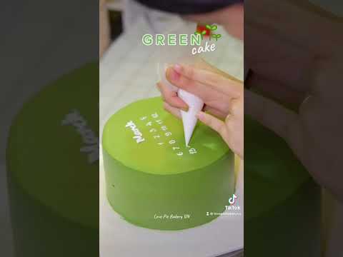 Bánh Sinh Nhật màu xanh