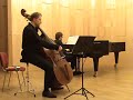 Ravel Sonata for Violin 3th mov. Perpetuum Mobile Bartosz Sikorski double bass