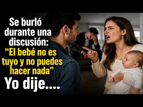 En una discusión dijo: “El bebé no es tuyo”. Sonrió... hasta que respondí.