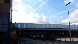 Chemtrails Over Cardiff - 21st May2013-Chemlinez.Chemhaze..Geoengineering The Cloudbank.