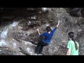 Jeline Guiles Bouldering in the Ozarks
