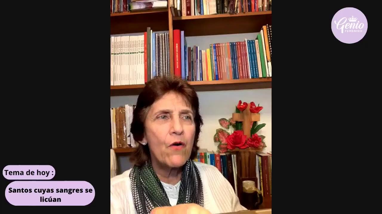 Santos cuyas sangres se licúan en Inteligencia para la paz con Maria Garcia de Fleury.