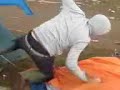 Destroying Our Left Over Tents At Leeds Festival 2008