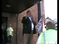 Billy Hayes, CWU general secretary addresses the Save Gloucester Mail Centre Rally 23rd June 2007