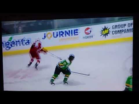 2021-22 CHL Top Prospect Bryce McConnell-Barker Scoring against his home town team