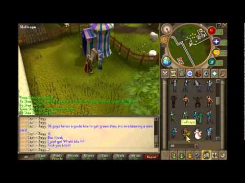how to get green skin on rs