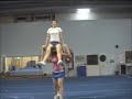Cheerleading Stunt: Toss Shoulder Sit