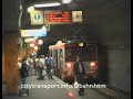 Kerb guided trolleybus & tram in tunnel & stn. Kerb guided trolleybus & tram in tunnel & stn.