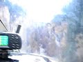 Helicopter Flies Fast and Low Through Canyon