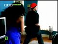 Totally AWESOME bigbootystickout in tight blue dress