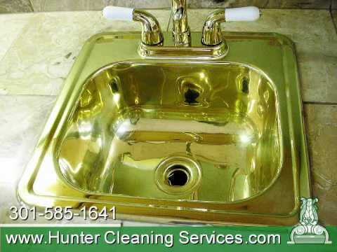 how to clean a brass sink