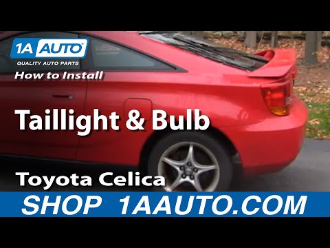 How To Install Replace Change Taillight and Bulb 2000-05 Toyota Celica