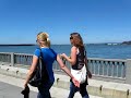 bike riding on Embarcadero SF