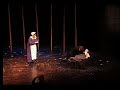 thomas wazelle sings the role of rev. samuel parris in robert ward's opera the crucible, with elizabeth pacheco rose as abigail williams at ivai in tel aviv, israel 2006.