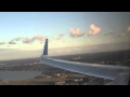 HD Continental Airlines B737-900ER landing in Boston BOS