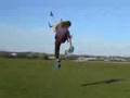 Foots outs air kiting power kite :)