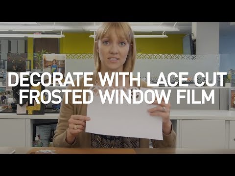 how to fit frosted window film