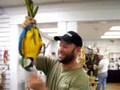 Dino the Macaw Does Tricks!