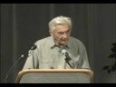 Howard Zinn giving a lecture on Auraria Campus. which was sponsored by the university of Colorado Denver Student Life Office