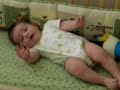 Finalmente no berco, mas chorando...(6 meses)