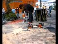 Chainsaw Juggling on AA-square Amsterdam