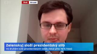 Zelenskyj složil prezidentský slib. A chce zachovat prozápadní orientaci země